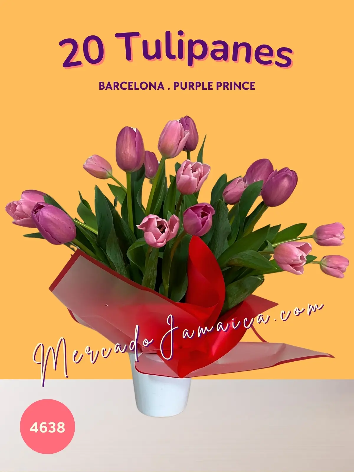 Super suspiro 20 Tulipanes Arreglo Floral