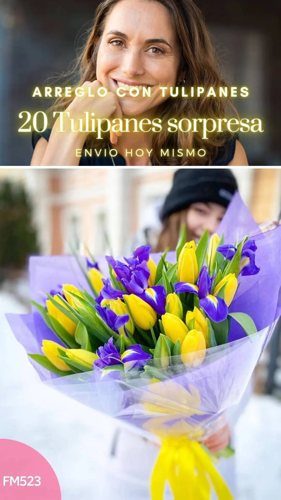 Ramo con 20 tulipanes sorpresa