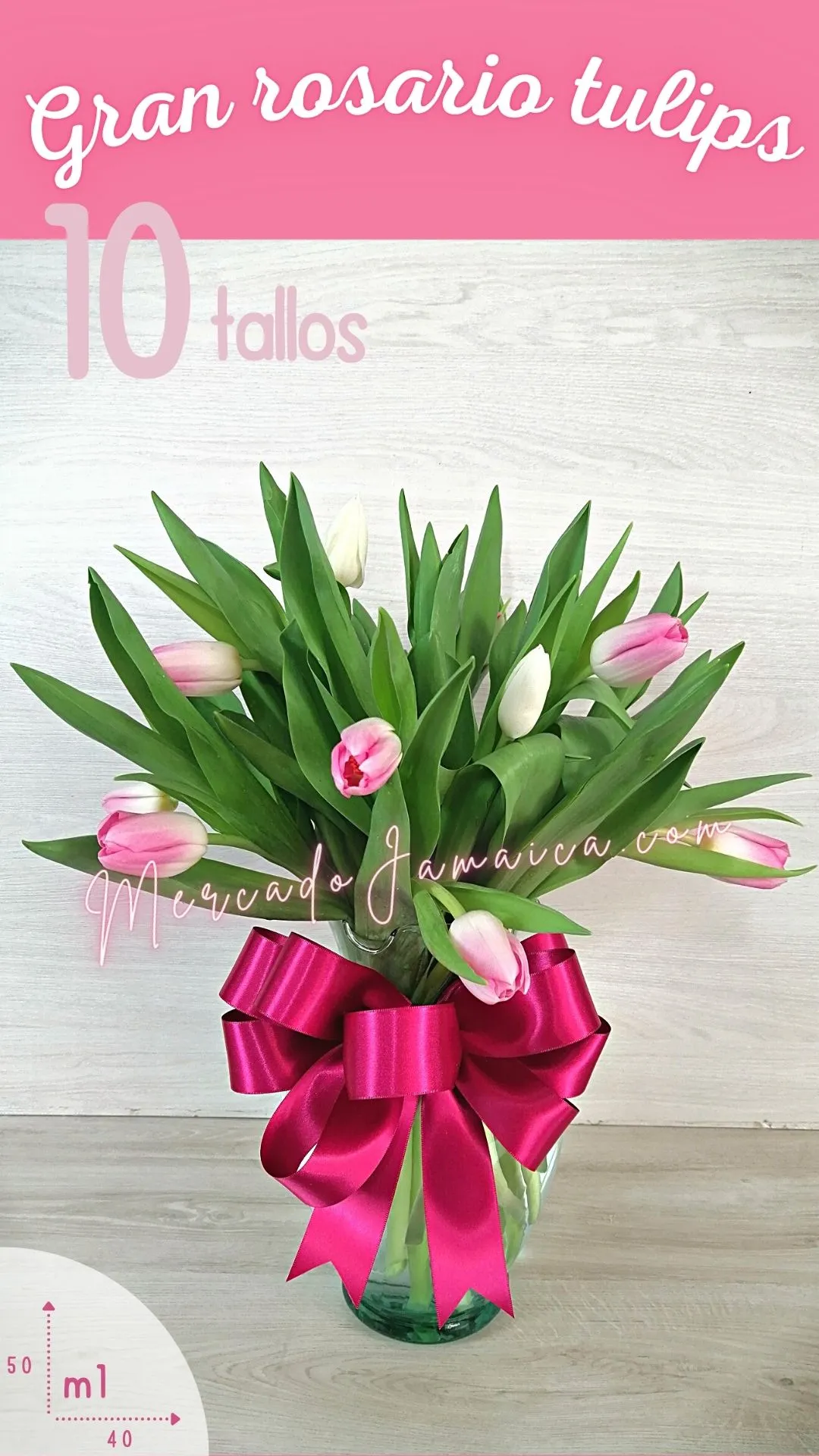 Arreglo tulipanes gran rosario