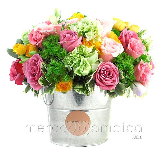 Flor Lisianthus Rosa en Arreglo Floral !