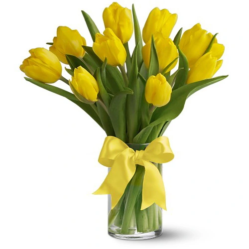 Arreglo con Tulipanes Amarillos