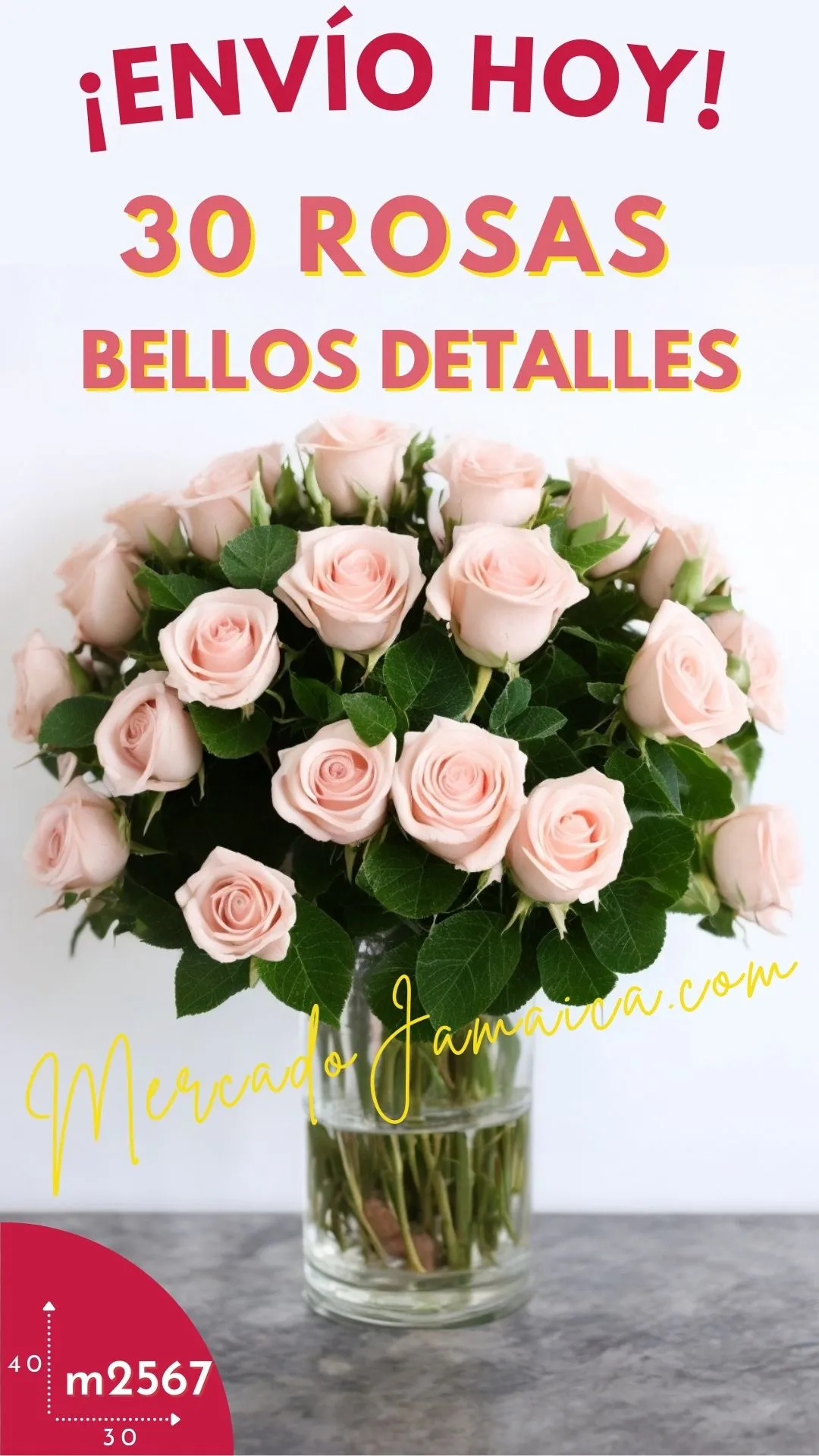 30 Rosas bellos detalles, arreglos florales para sorprender !