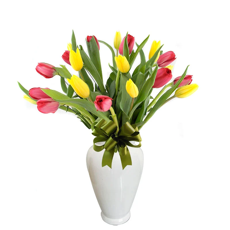Arreglo con Tulipanes Rojos | Amarillos