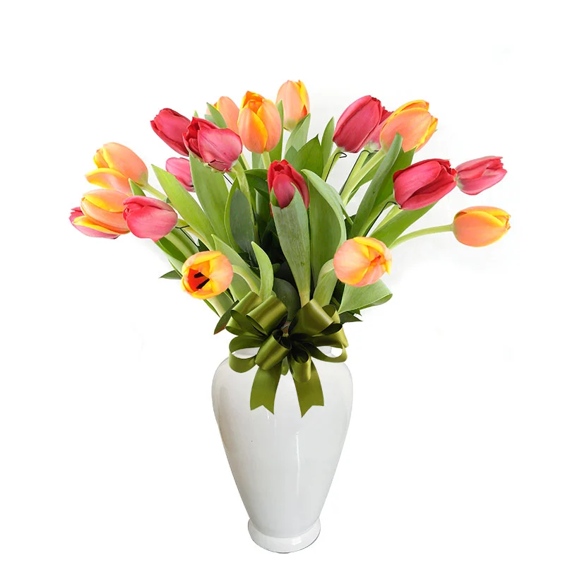 Arreglo con Tulipanes Rojos | Naranja