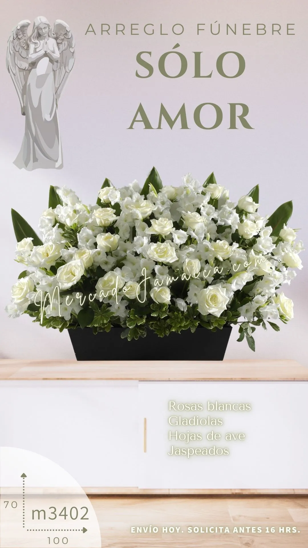 Arreglo Floral Para Funeral Sólo Amor