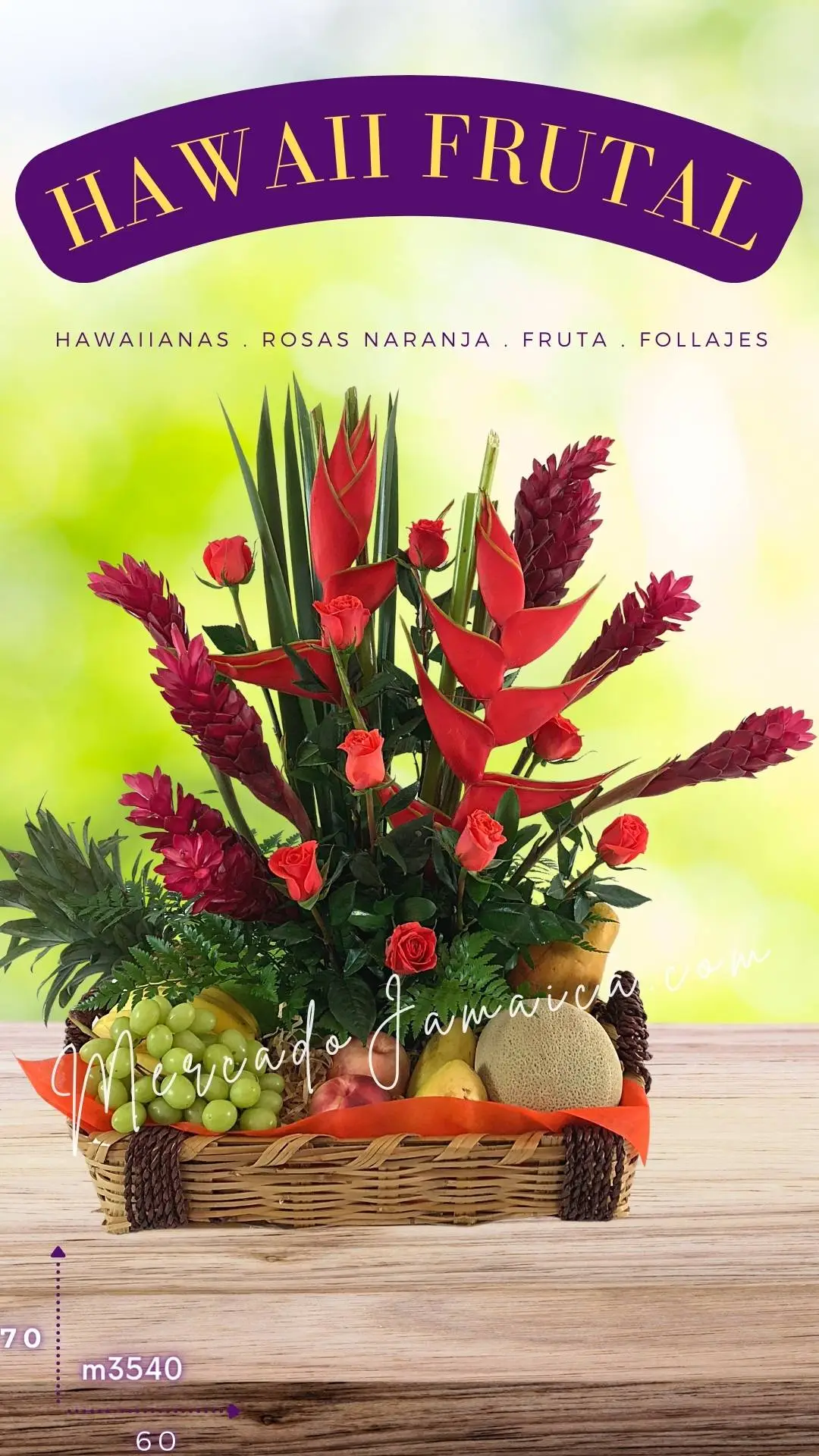 Canasta Frutal Hawaii