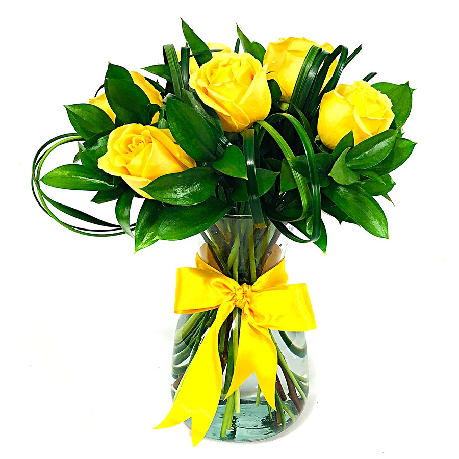 6 Rosas Amarillas