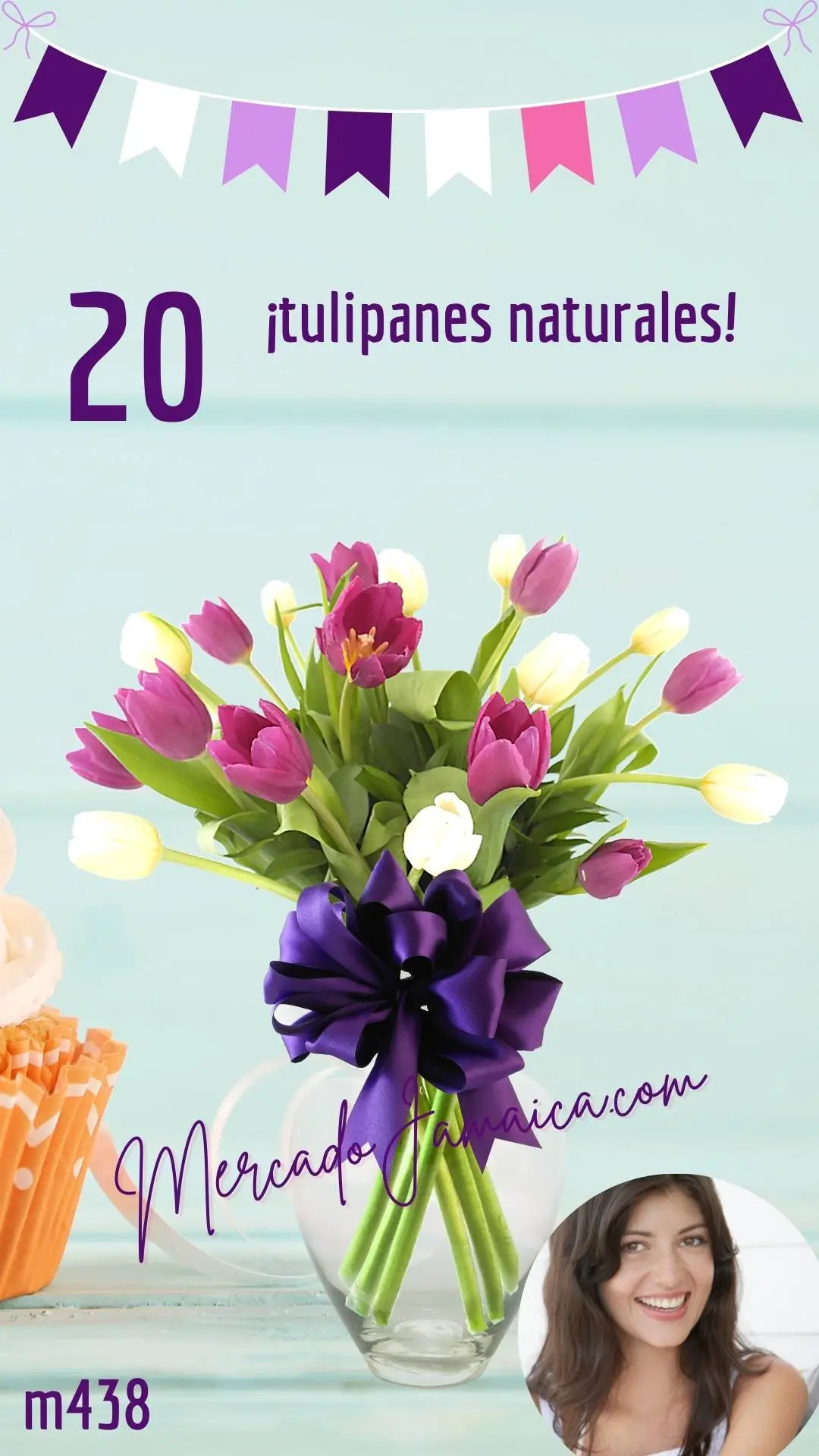 Florerias en Santa Fe 20 Tulipanes Sweet Curly Sweet !