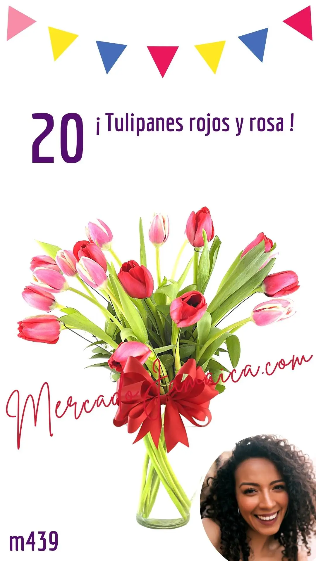 Flores Mexico df Tulipanes Picasso 20 Tulips !