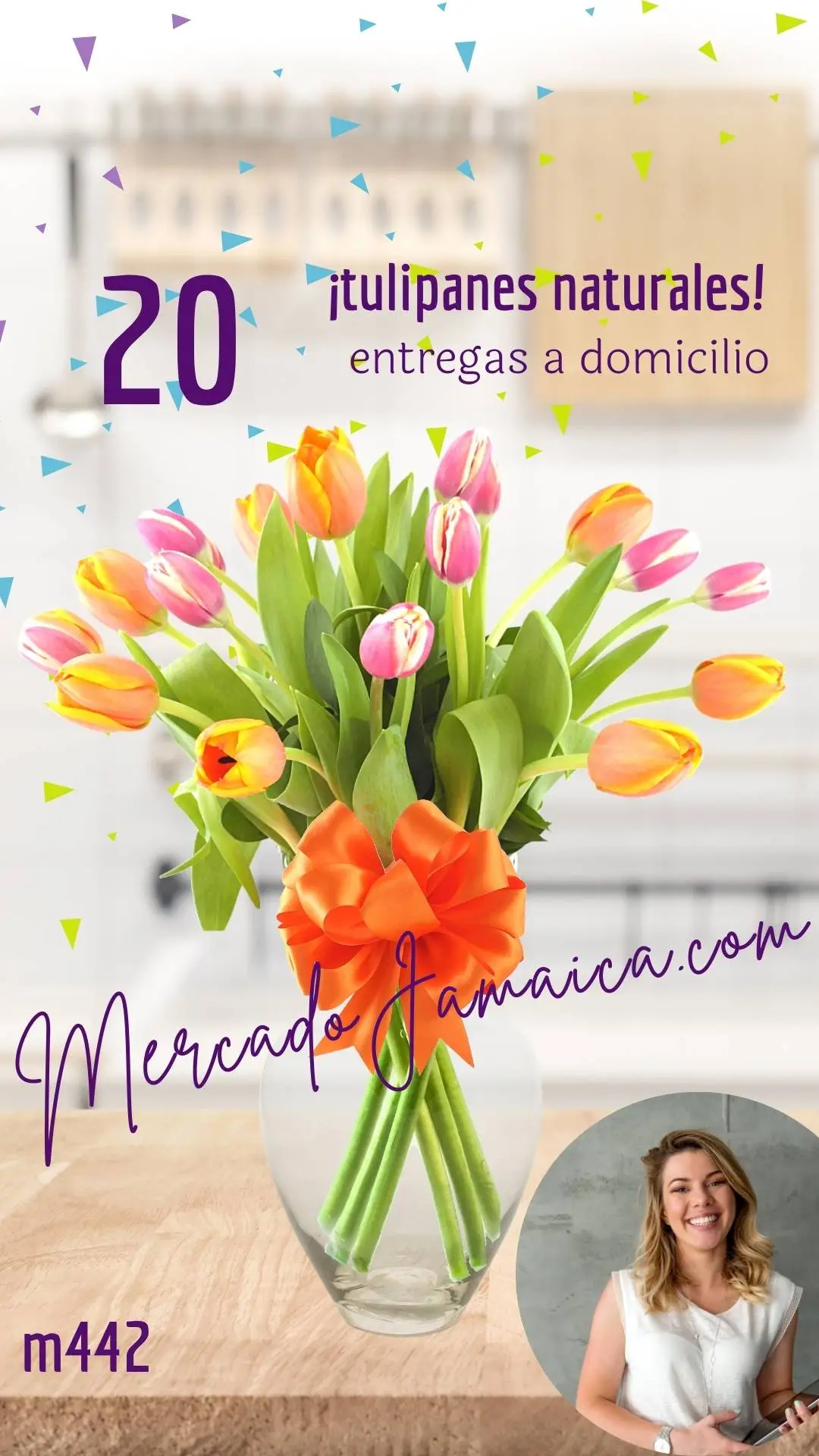 Florerias Centro DF 20 Tulipanes Besos y Anhelos !
