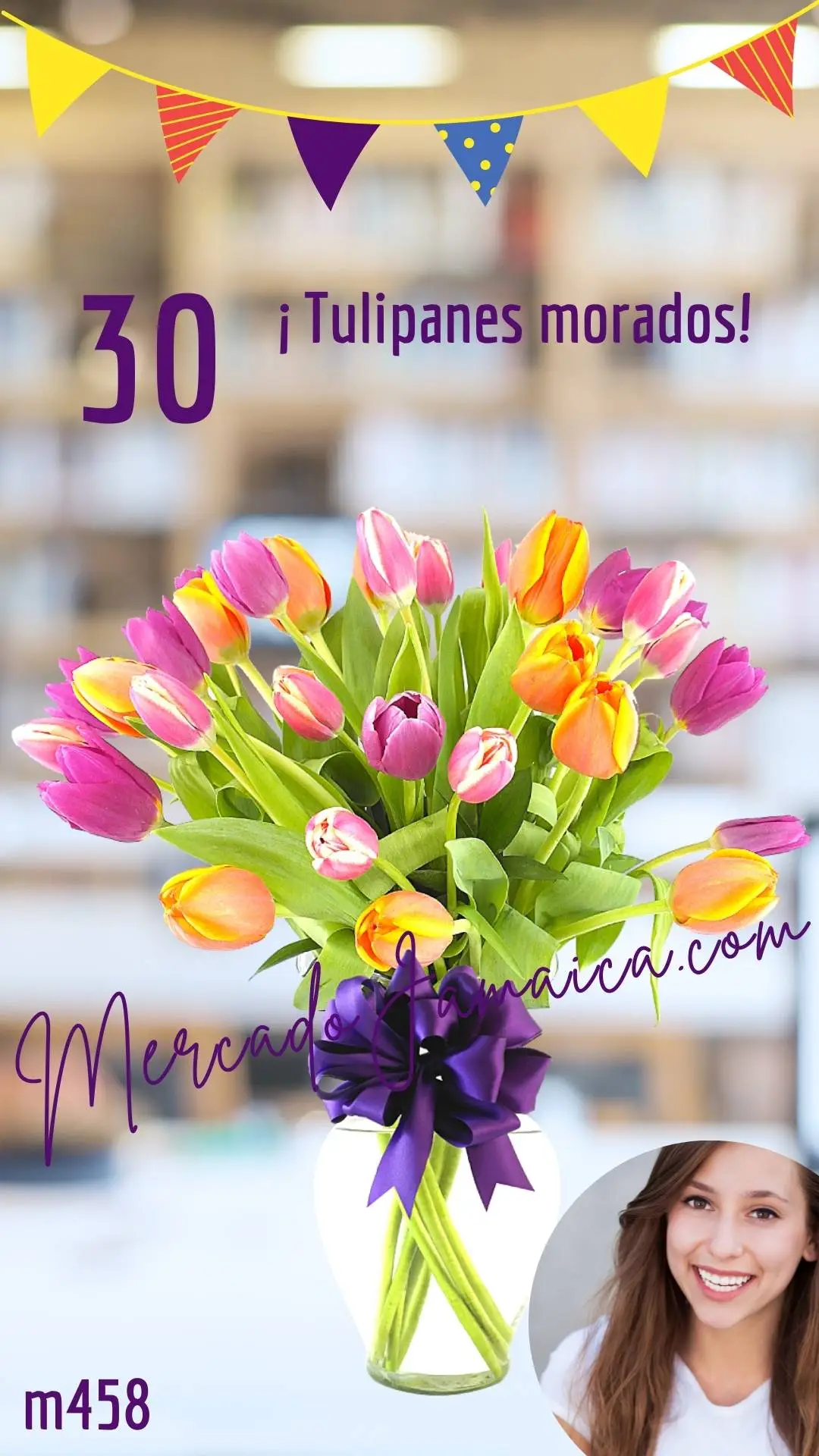 Florerias a Domicilio 30 Tulipanes Ohh Voilá !