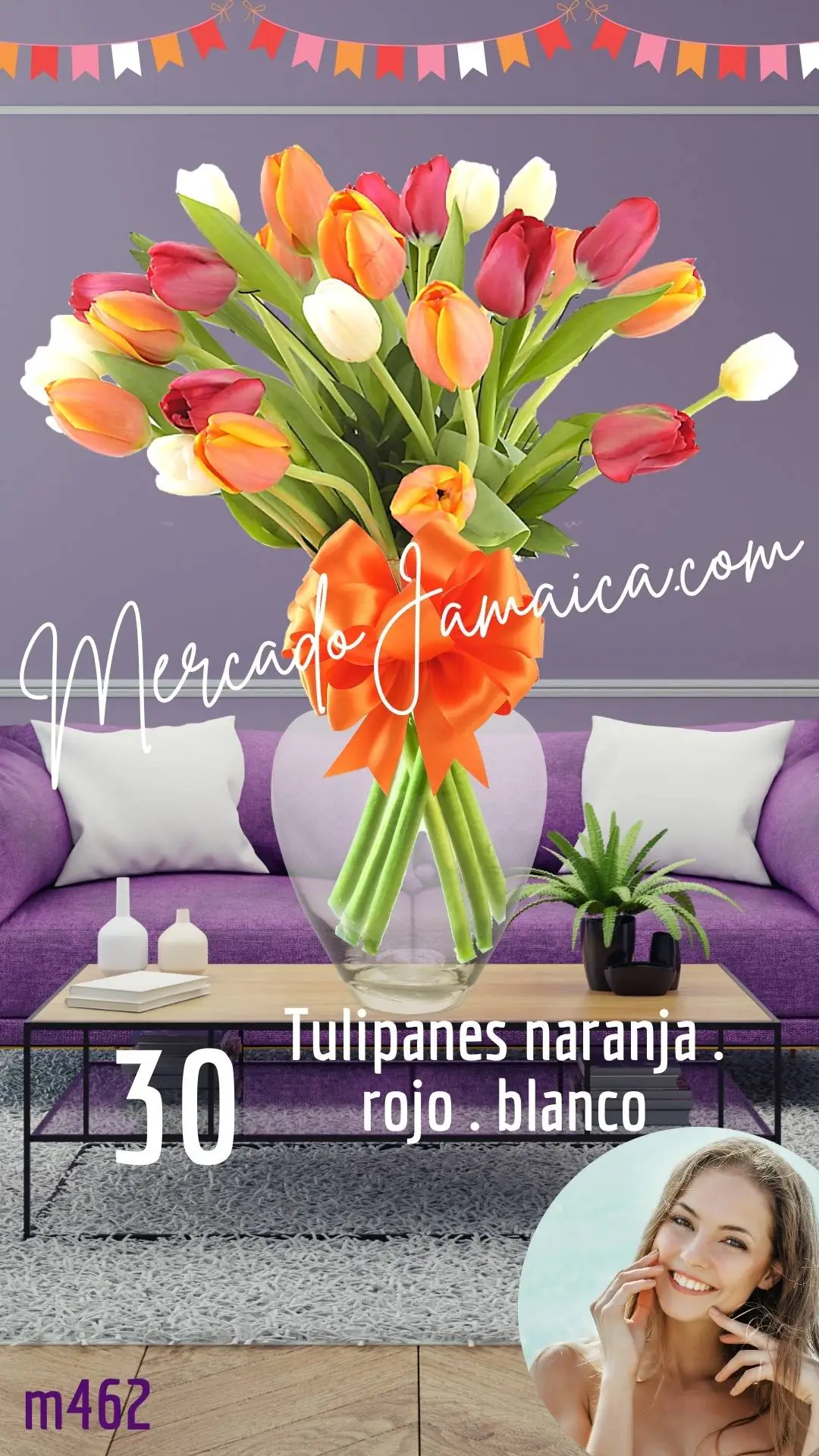 Florerias del Valle 30 Tulipanes !