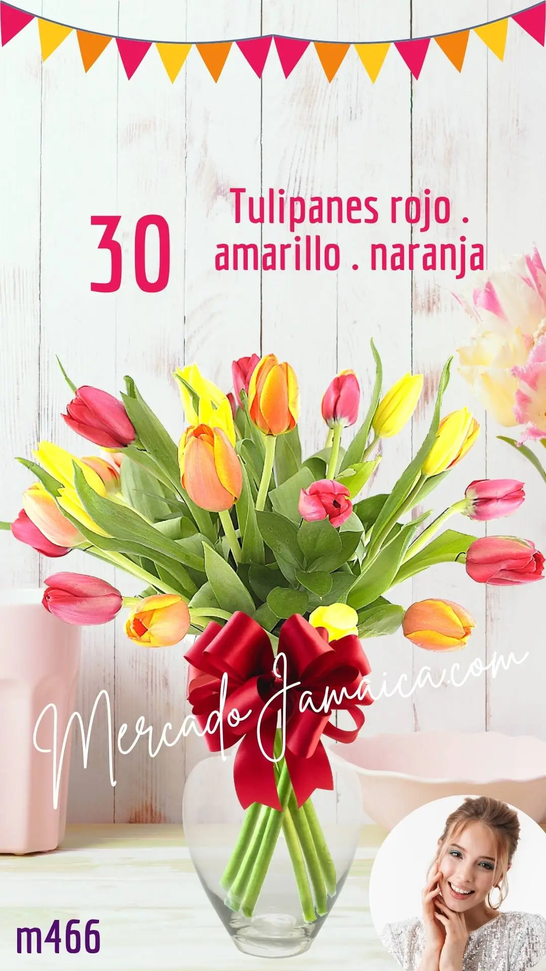 Envio Flores 30 Tulipanes Sugar