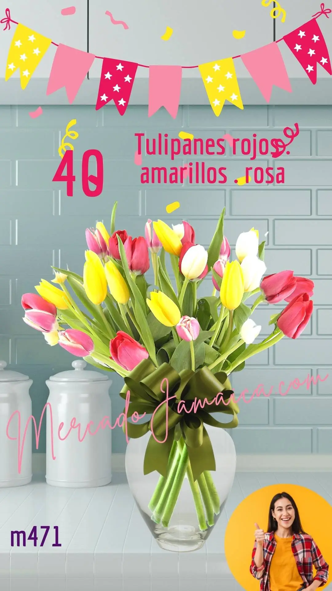 Mercado Jamaica 40 Tulipanes Four Seasons !