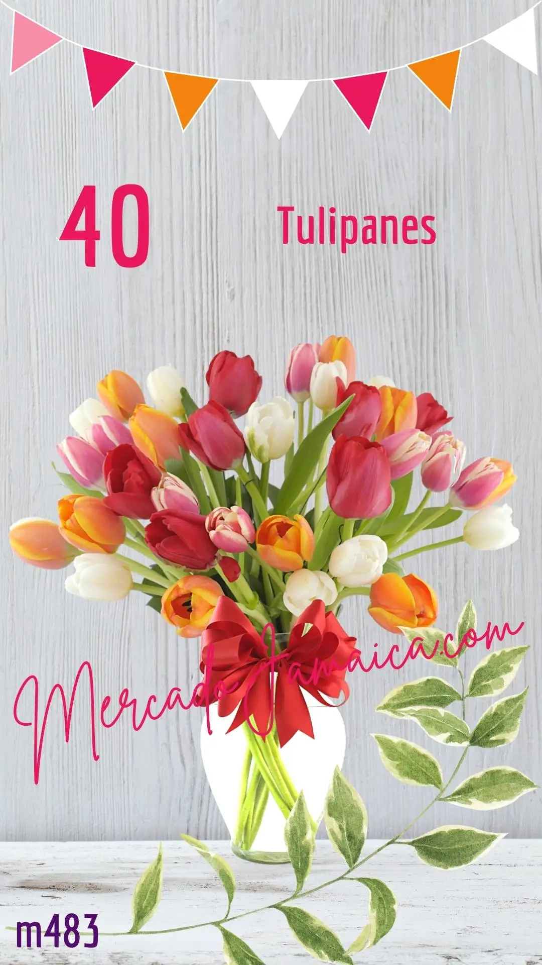 Arreglo Floral 40 Tulipanes