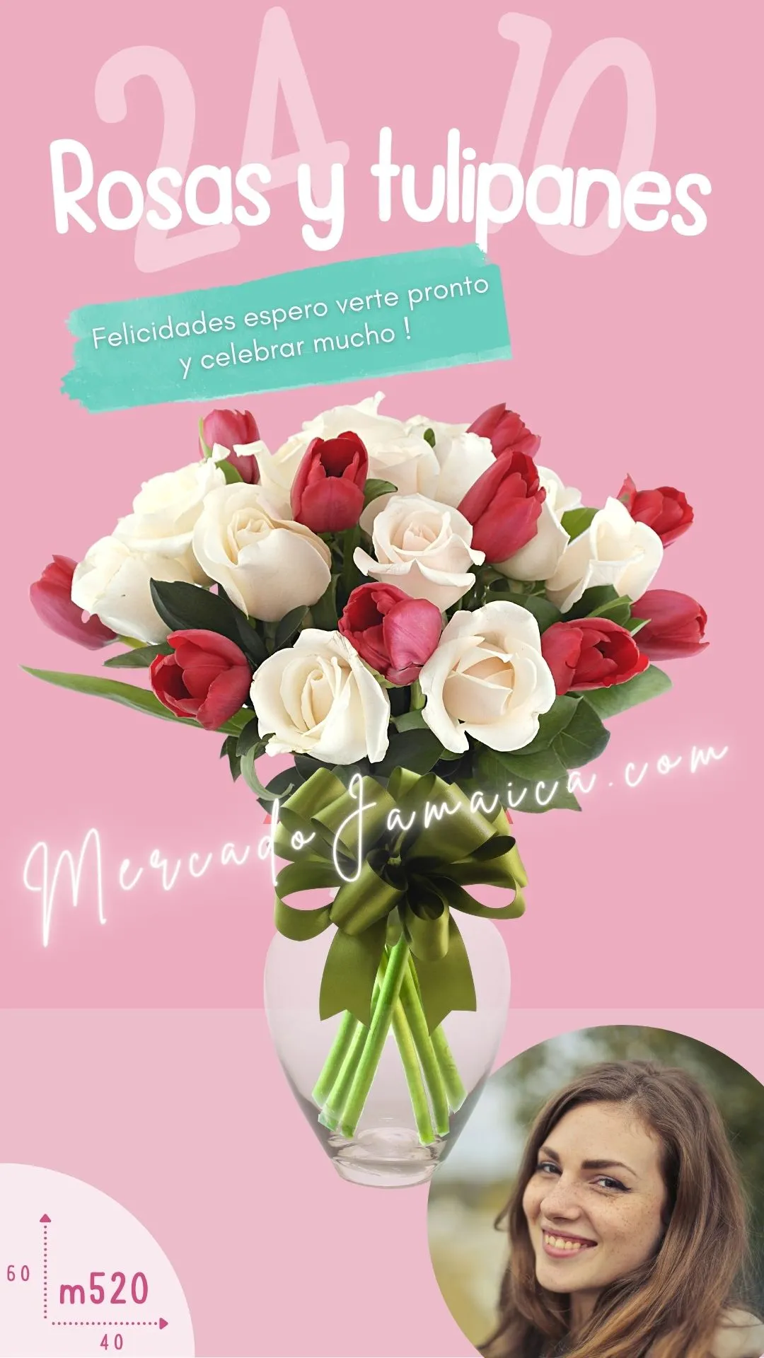 Enviar flores rosas blancas y tulipanes gran victoria