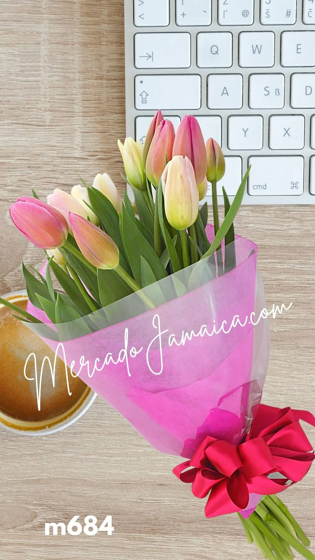 Ramo tulipanes rosa divino !