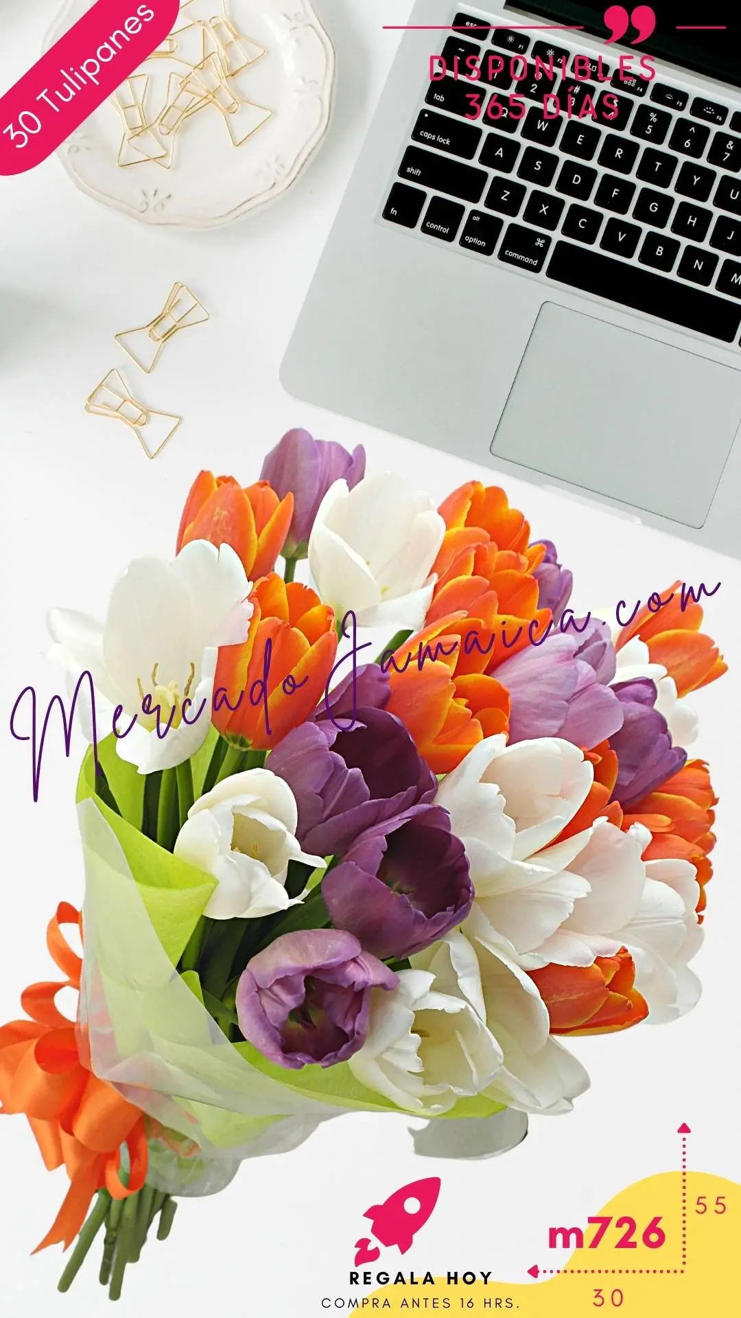 Envios flores manchester, ramo con tulipanes