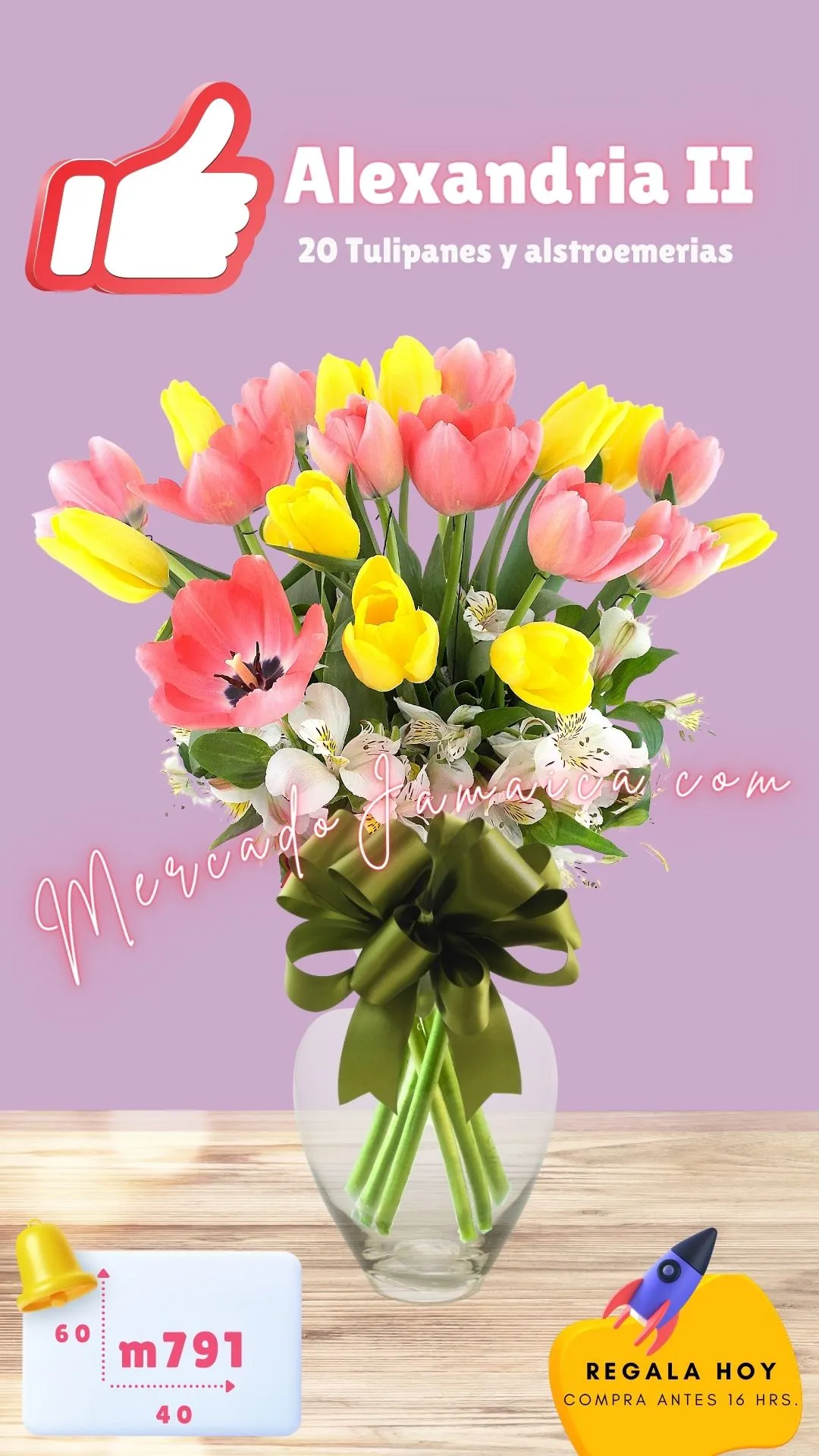Enviar flores ciudad de méxico tulipanes alexandria II