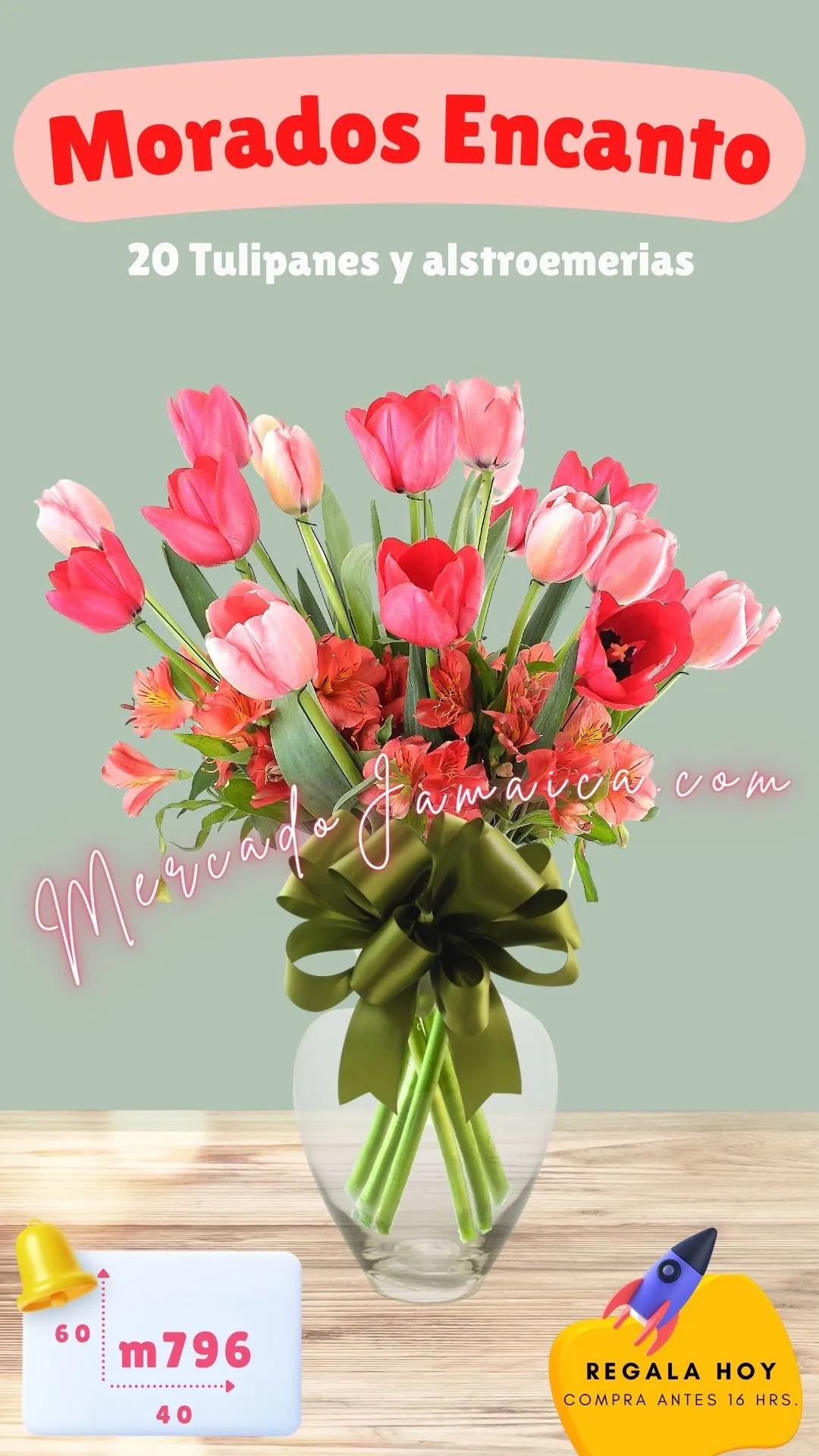 Arreglo tulipanes rosa color !
