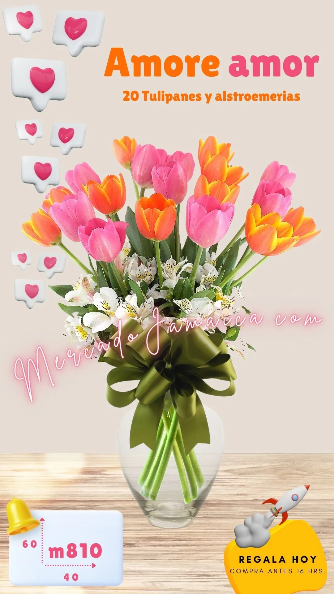 Floreria méxico tulipanes amore amor !