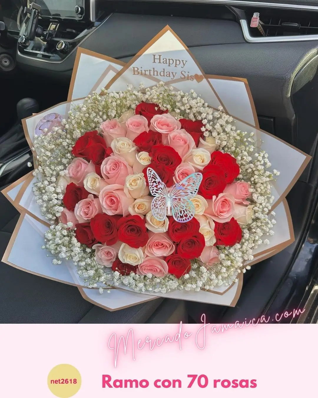 Ramo con rosas de amor y gratitud sincera: un regalo que representa un amor agradecido y sincero